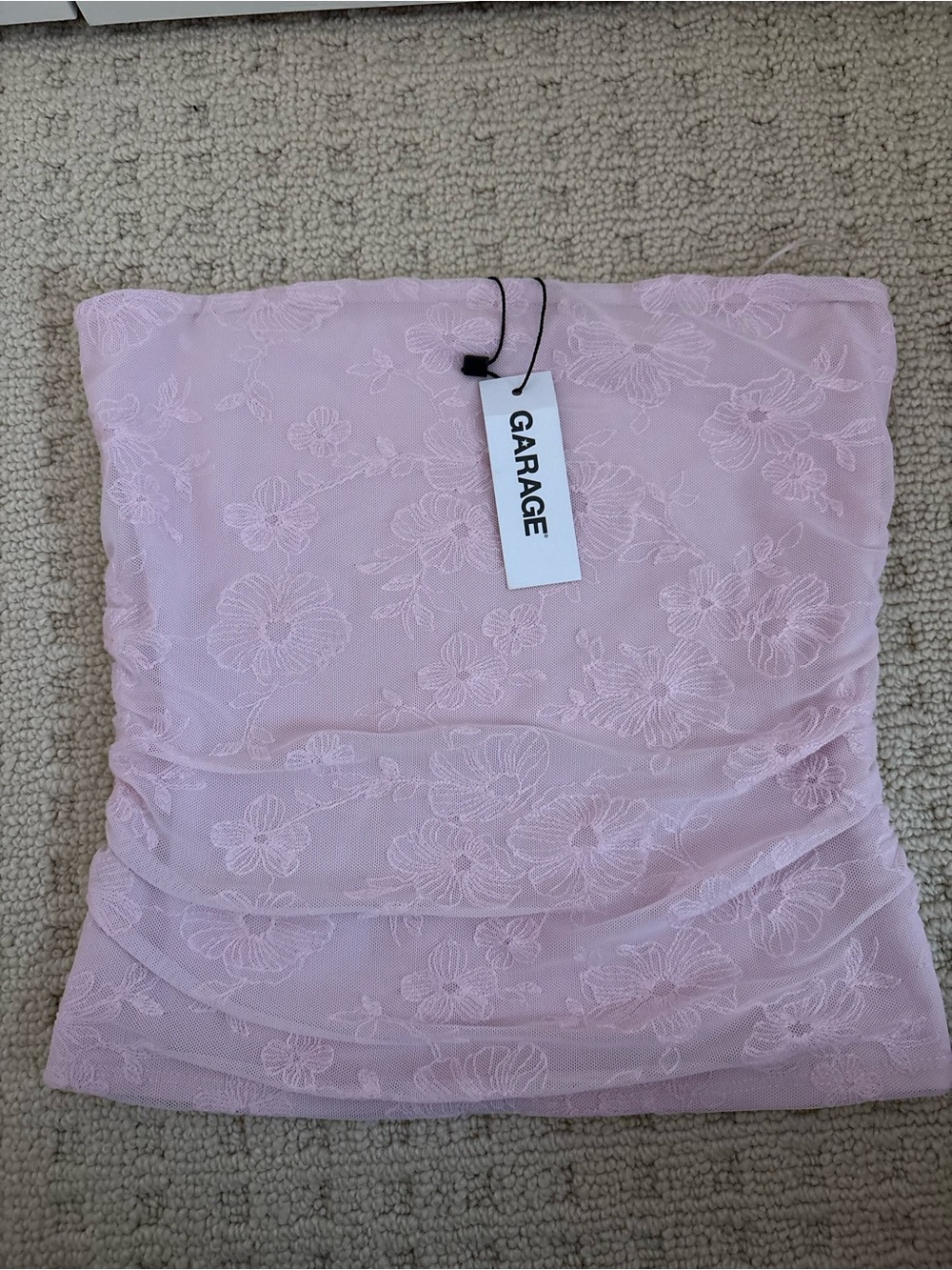 NWT Garage Mesh Lace Tube Top